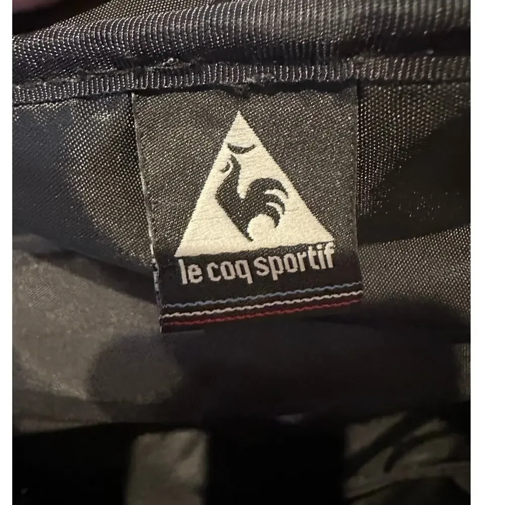 Le Coq Sportif Weekender Travel Bag Gray White Duffel Preppy Chic 20x14x8